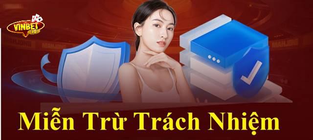 Quy định miễn trừ trách nhiệm tại nhà cái Vinbet